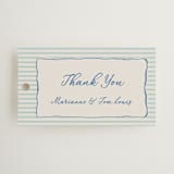"Seaside Serenade" - Rehearsal Dinner Favor Tags in Marine by Lucrecia Caporale - Front
