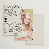 "gathering" - Rehearsal Dinner Favor Tags in Sunset by Elly - Back of Card Options