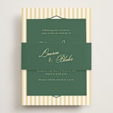 "Curved Frame" - Reception Cards in Citrine by Emily Betts - Assembled with Belly Band