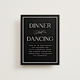 "Galleria" - Reception Cards in Onyx by Laura Hankins - Front