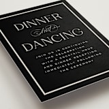 "Galleria" - Reception Cards in Onyx by Laura Hankins - Detail