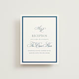 "Hilton" - Reception Cards in Ocean by Kelly Schmidt - Front