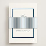 "Hilton" - Reception Cards in Ocean by Kelly Schmidt - Assembled with Belly Band