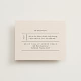 "Ivy" - Reception Cards in Ecru by Carly Reed Walker - Front