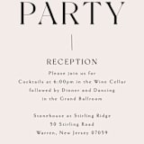 "Genevieve" - Reception Cards in Cream by Sandra Picco Design - Detail