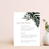 "On and On" - Reception Cards in Botanical Bouquet by Design Lotus - Front