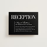 "This and That" - Reception Cards in Diamond by Jessica Corliss - Front