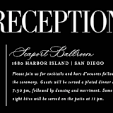 "This and That" - Reception Cards in Diamond by Jessica Corliss - Detail