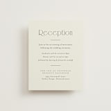 "Cadence" - Reception Cards in Ivory by Jennifer Wick - Front