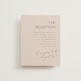 "Salted" - Reception Cards in Blush by Pixel and Hank - Front