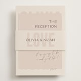 "Salted" - Reception Cards in Blush by Pixel and Hank - Assembled with Belly Band