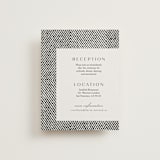 "Elegant Ethno" - Reception Cards in Noir by FRANI - Front