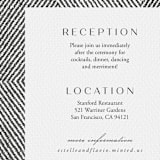 "Elegant Ethno" - Reception Cards in Noir by FRANI - Detail