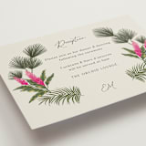 "Tropical Garden" - Reception Cards in Lime by Elly - Detail