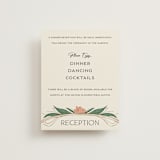 "Charming" - Reception Cards in Almond by GeekInk Design - Front