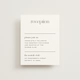 "Aligning" - Reception Cards in Tuxedo by Genna Blackburn - Front