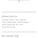 "Aligning" - Reception Cards in Tuxedo by Genna Blackburn - Detail