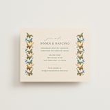 "Flutter" - Reception Cards in Sunset by Jen Owens - Front