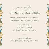 "Flutter" - Reception Cards in Sunset by Jen Owens - Detail