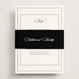 "Sincerity" - Reception Cards in Noir by Kimberly FitzSimons - Assembled with Belly Band