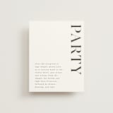"Show" - Reception Cards in Dove Gray by Up Up Creative - Front