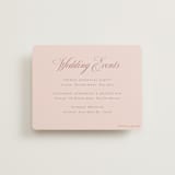 "Charleston" - Reception Cards in Blush by Megan Davis - Front