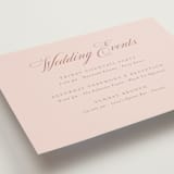 "Charleston" - Reception Cards in Blush by Megan Davis - Detail