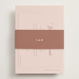 "Charleston" - Reception Cards in Blush by Megan Davis - Assembled with Belly Band