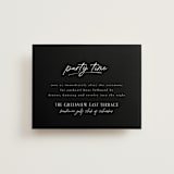 "A formal request" - Reception Cards in Jet by Lea Delaveris - Front