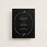 "Initials Circle Arch" - Reception Cards in Latte by FRANI - Front