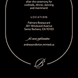 "Initials Circle Arch" - Reception Cards in Latte by FRANI - Detail