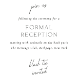 "Symphony" - Reception Cards in Pearl by Jackie Mangiolino - Detail