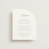 "Empire" - Reception Cards in Dusty Blue by Jennifer Postorino - Front