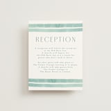 "Tidal Stripe" - Reception Cards in Sky by Katharine Watson - Front