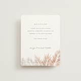 "Painted Leaves" - Reception Cards in Coconut by Owl and Toad - Front