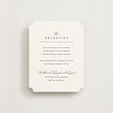 "Initial" - Reception Cards in Pearl by Jennifer Postorino - Front