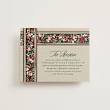 "holiday ribbon" - Reception Cards in Ruby by Jackie Crawford - Front