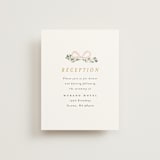 "Ribbonly Frame" - Reception Cards in Blush by Itsy Belle Studio - Front