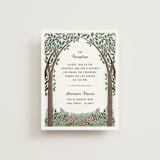 "Nature's Chapel" - Reception Cards in Forest by Paper Sun Studio - Front