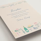 "Dining" - Reception Cards in Pastel by Elly - Detail