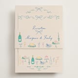 "Dining" - Reception Cards in Pastel by Elly - Assembled with Belly Band