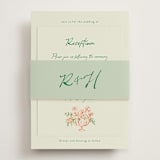 "tablescape drawing" - Reception Cards in Garden by Cass Loh - Assembled with Belly Band