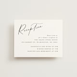 "Beautifully Scripted" - Reception Cards in Pearl by Hooray Creative - Front
