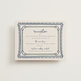 "Vase" - Reception Cards in Neptune by Kelly Watkins - Front