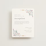 "Delicate Garden" - Reception Cards in Wildflower by Ashley DeMeyere - Front