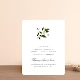 "Conservatory" - Reception Cards in Honeysuckle by Jennifer Postorino - Front