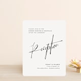 "Signature Style" - Reception Cards in Silk by Design Lotus - Front