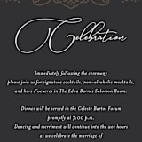 "Eternal Love" - Reception Cards in Dark Chocolate by Laura Bolter - Detail