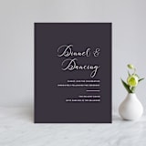 "Right Side" - Reception Cards in Blackberry by Susan Brown - Front