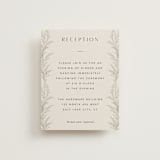 "Etched Frame" - Reception Cards in Eggshell by Robert and Stella - Front